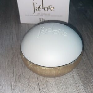J'adore Shimmering Body Cream Jar - White & Gold